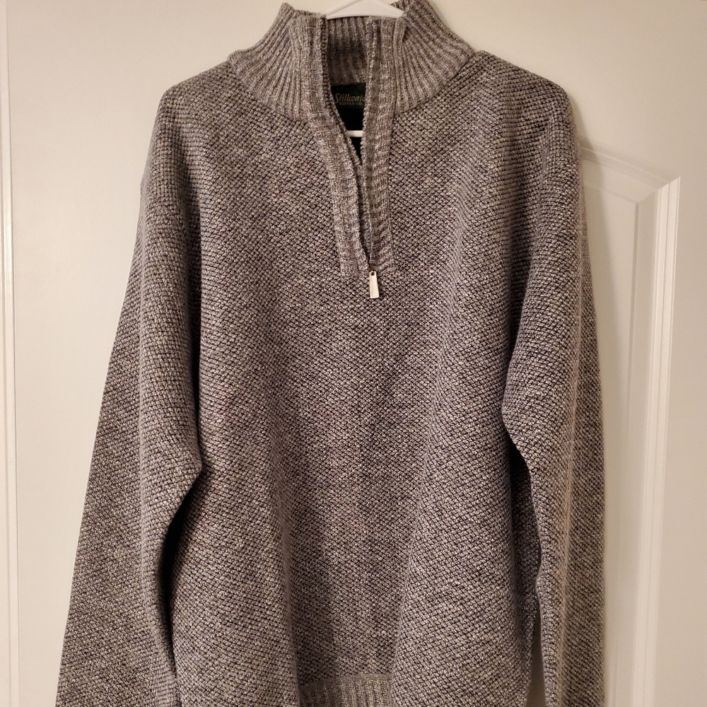Grey mens pullover sweater